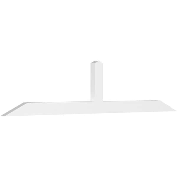 Ekena Millwork Portland Architectural Grade PVC Gable Bracket, 84"W x 17 1/2"H x 2"D x 4"F, 5/12 Pitch GBP084X18X0204POR00 - main